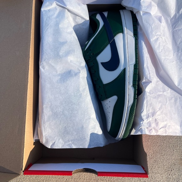 NEW Nike Dunk Low Retro Gorge Green Midnight Navy Women's Size 8.5 Wmns/7mens - Picture 6 of 6